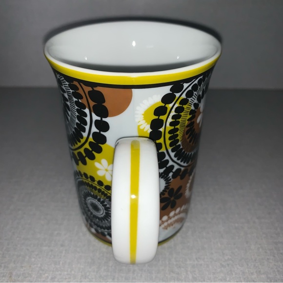 VERA BRADLEY Retired 2013 COCOA MOSS Brown Porcelain Mug Microwave DW Safe NIB - Picture 5 of 10